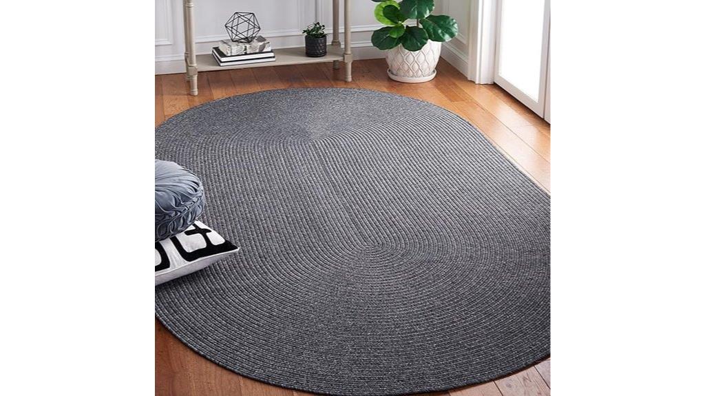 braided oval rug