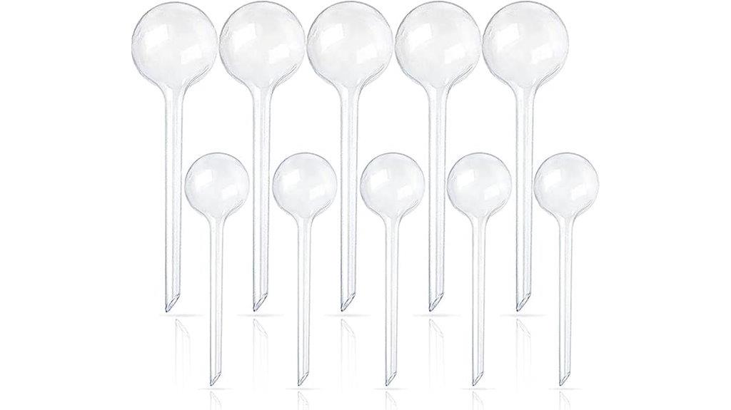clear plant watering globes