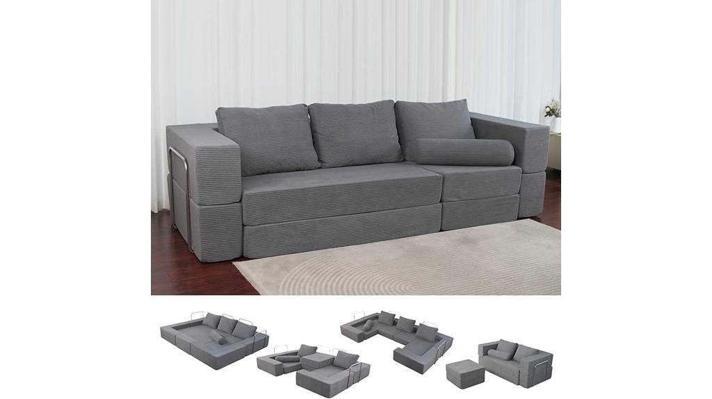 cloud colored sectional with washable covers