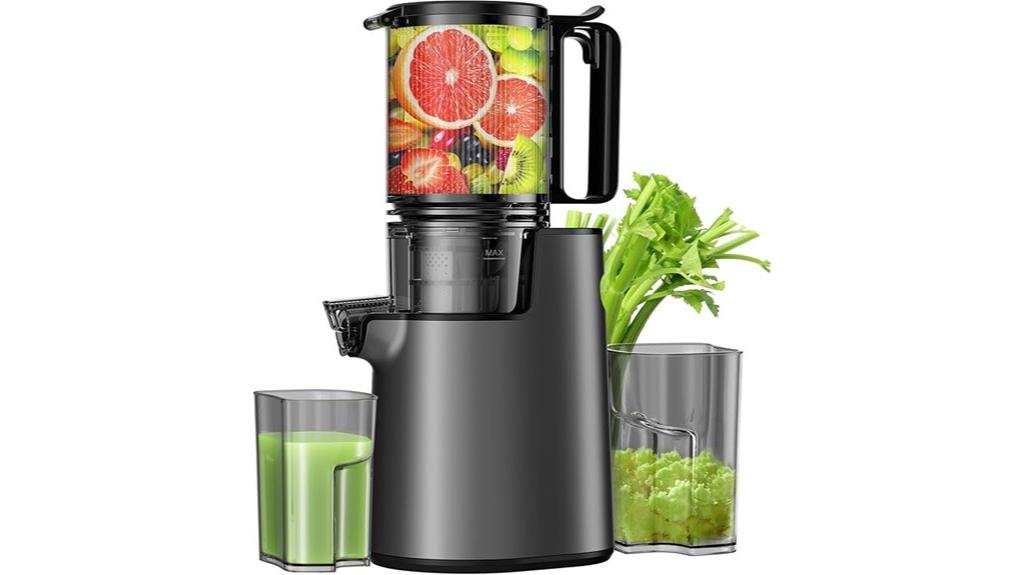 cold juicer with wide feed