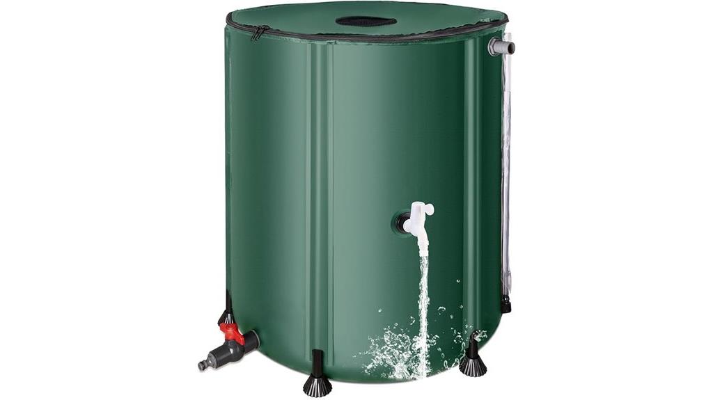 collapsible rainwater collection system