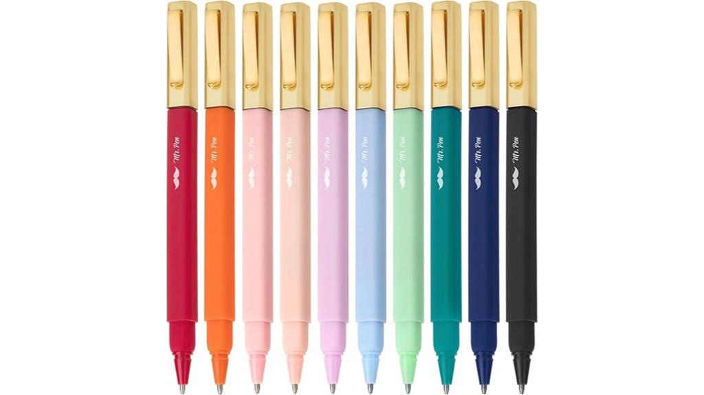 colorful pen set