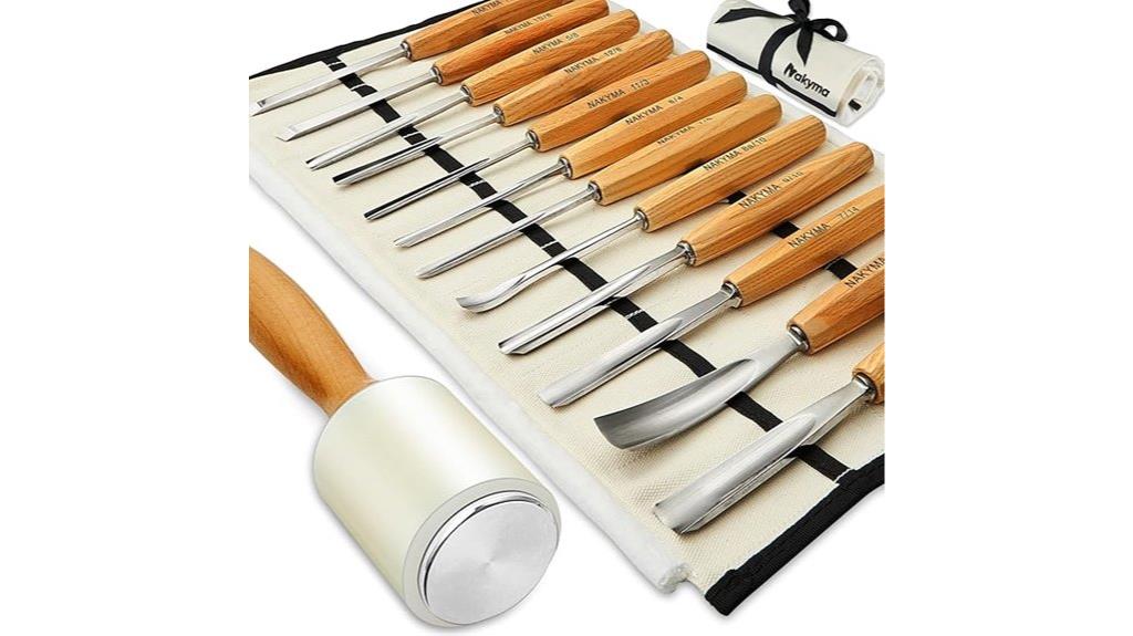 complete 12 piece wood carving set