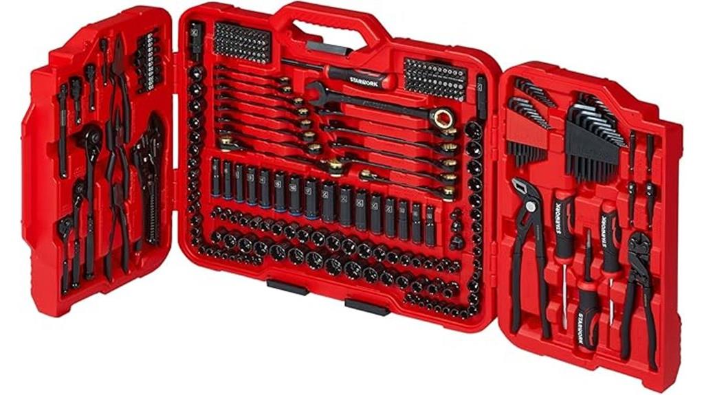 comprehensive 312 piece tool set