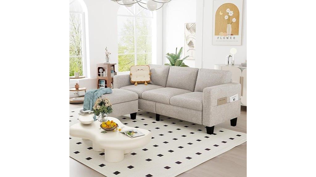 convertible sectional with ottoman
