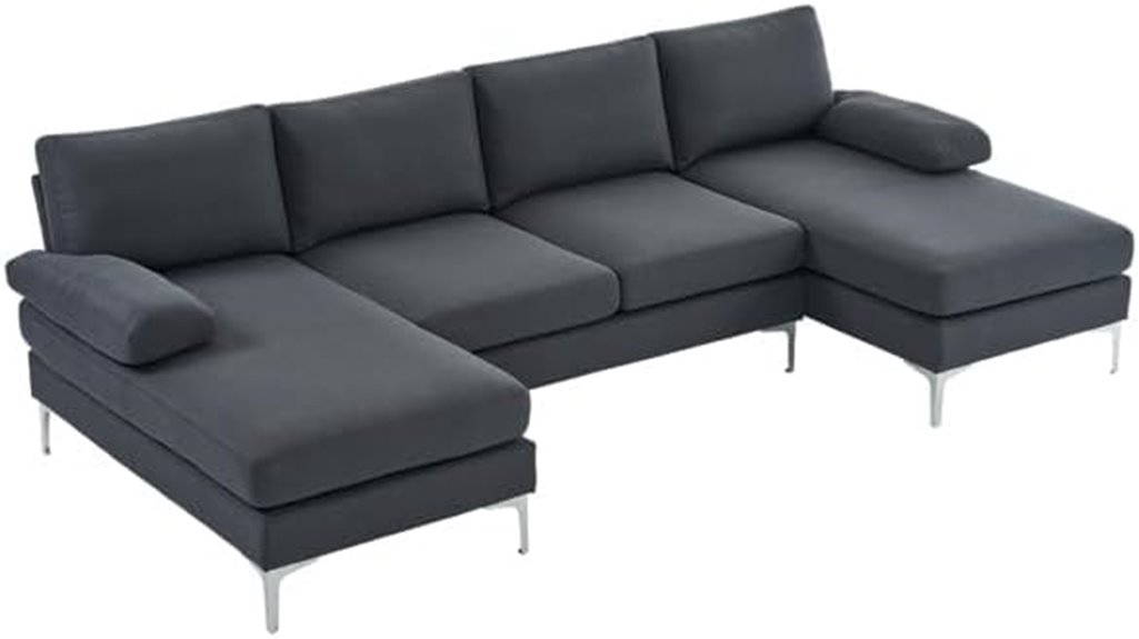 convertible u shaped sofa