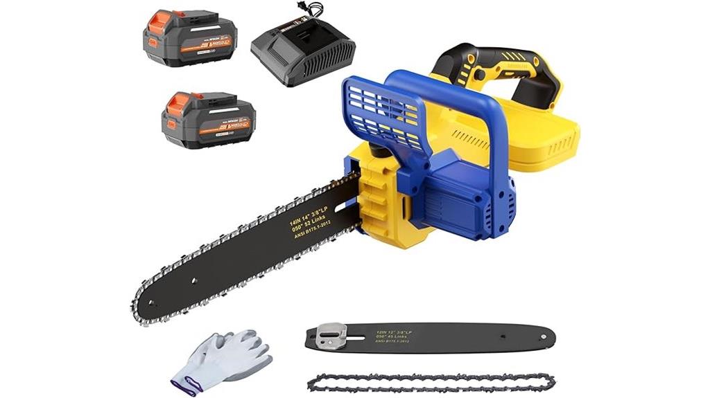 cordless chainsaw compatible dewalt