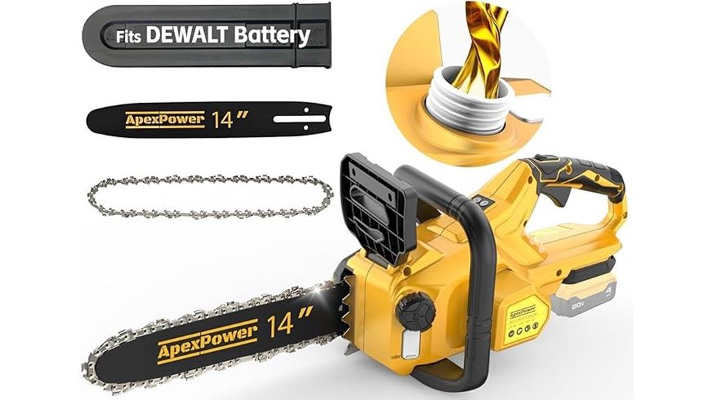 cordless dewalt chainsaw
