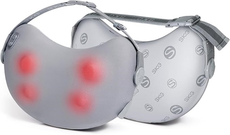 cordless heat back massager