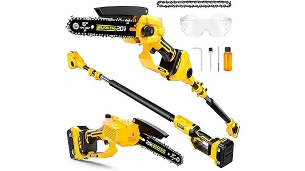 cordless pole saw combo