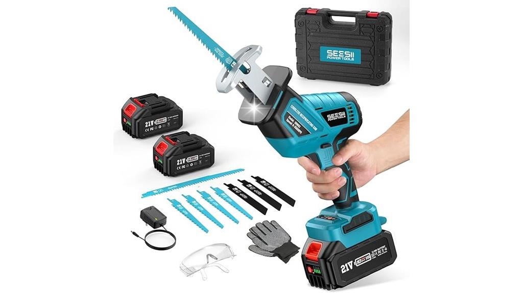 cordless saw with blades