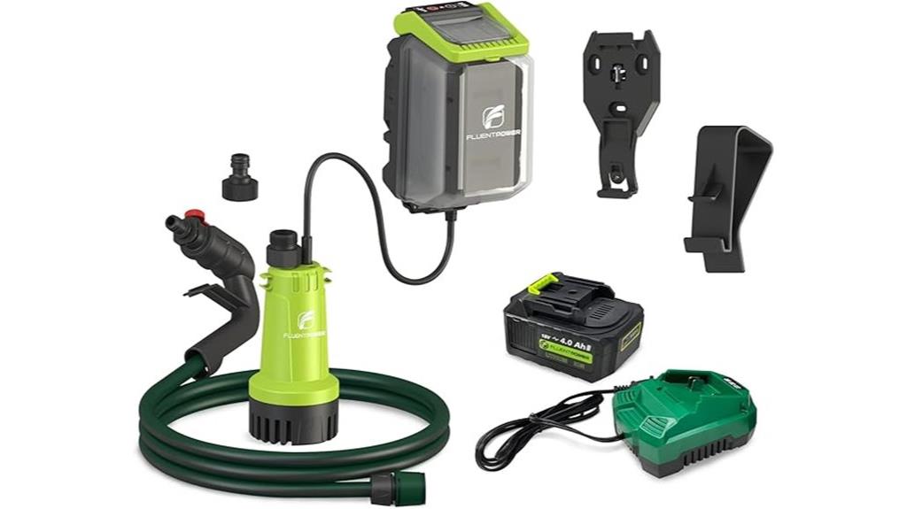 cordless submersible water pump