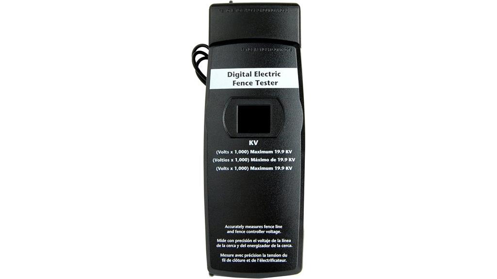 digital fence tester black