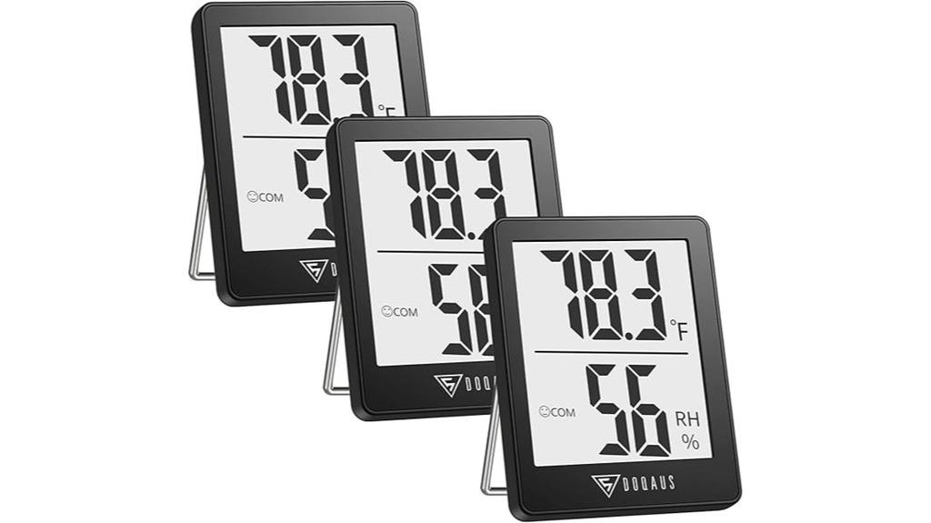 digital hygrometer 3 pack