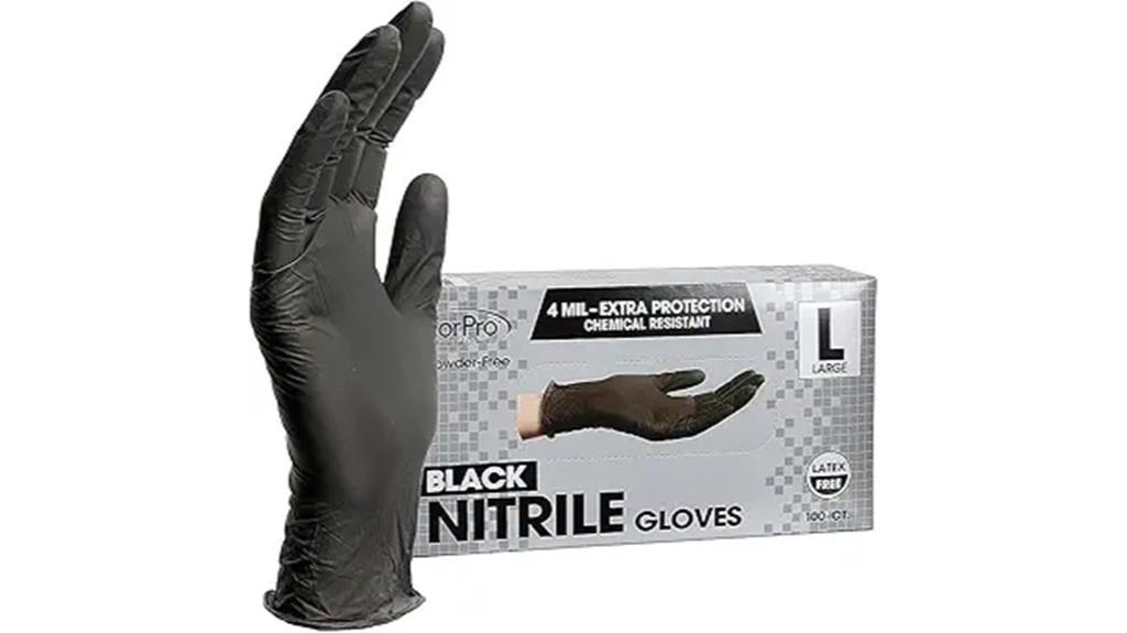 disposable 4 mil nitrile gloves
