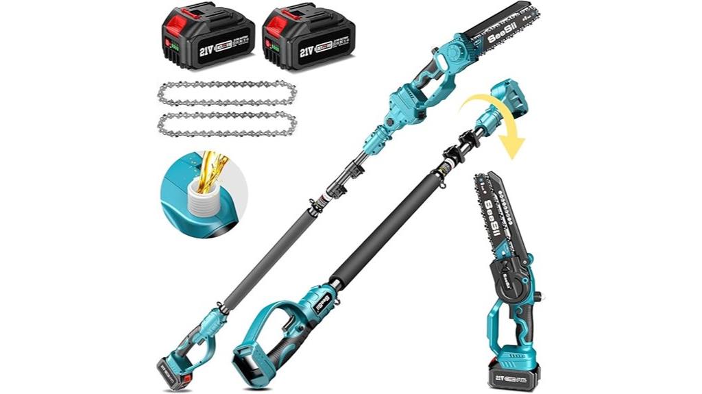 dual battery pole saw