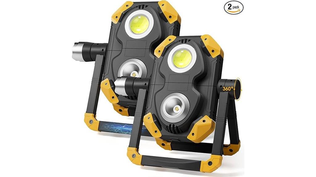 dual magnetic led work lights