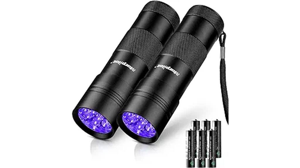 dual uv flashlight set