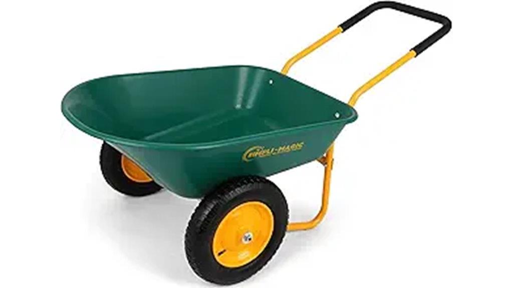 dual wheel garden cart