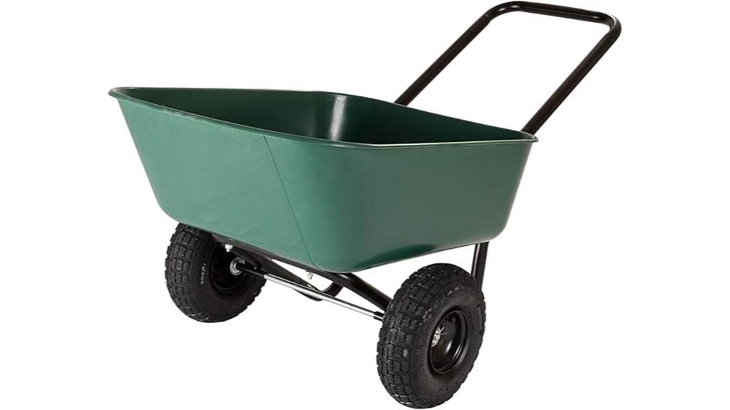 dual wheel residential garden cart