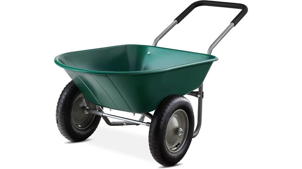 dual wheel yard cart