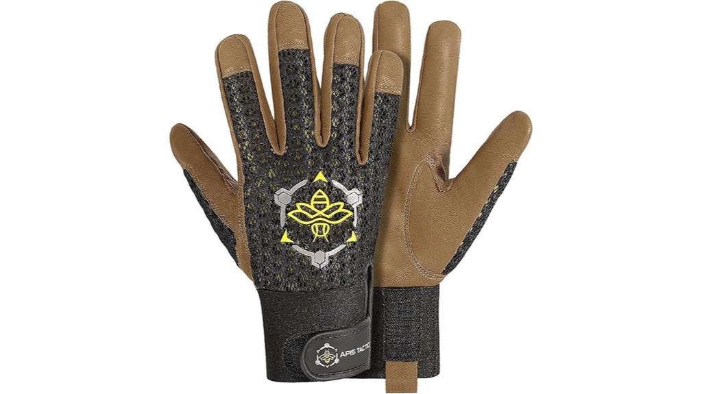 durable goatskin beekeeping gloves