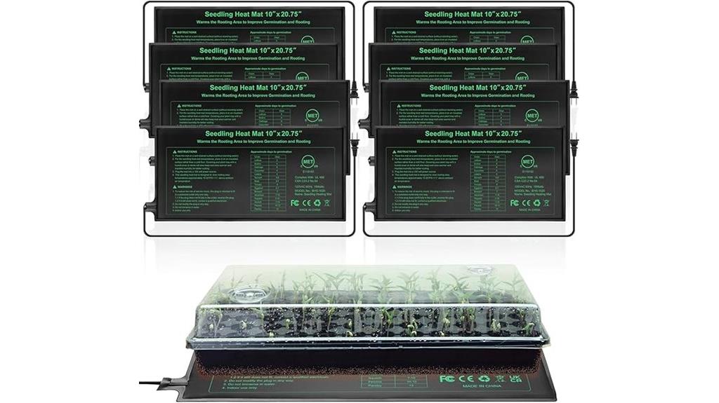 eight pack seedling mats