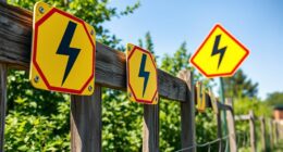electric fence safety signs