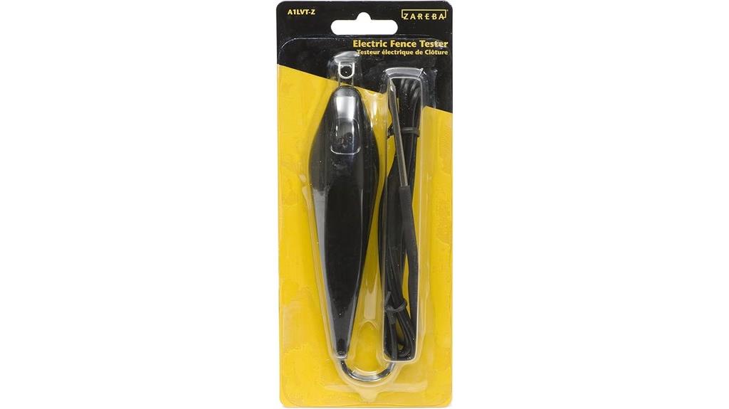 electric fence tester black