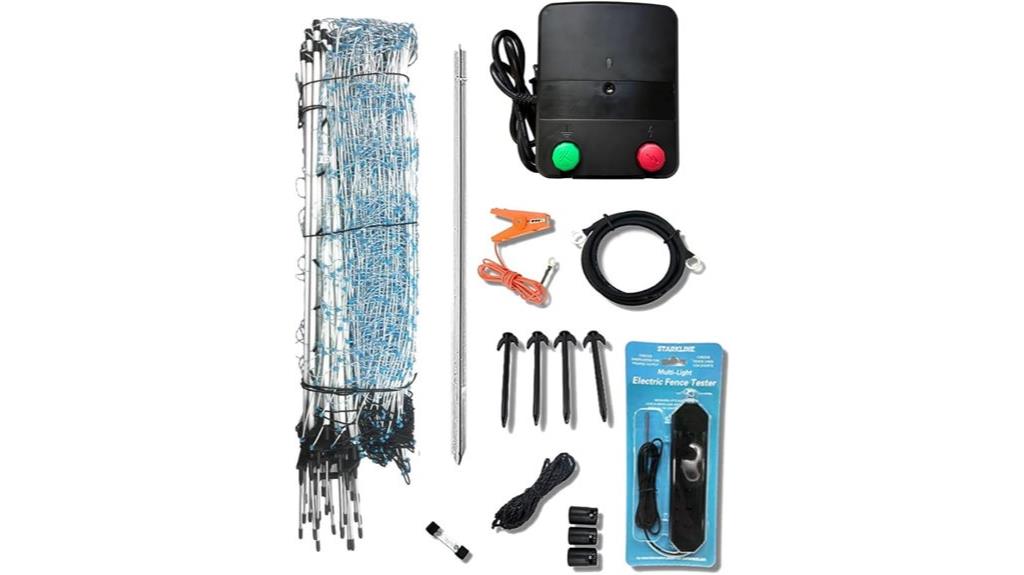 electric netting with energizer