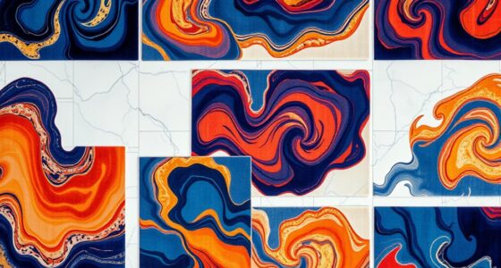 elegant abstract silk rugs