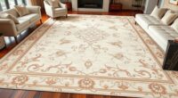 elegant ivory silk rugs