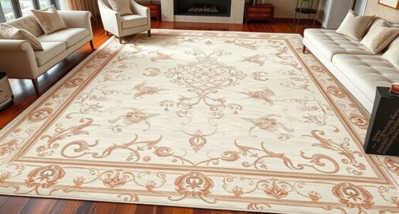 elegant ivory silk rugs