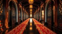 elegant palace hallway runners
