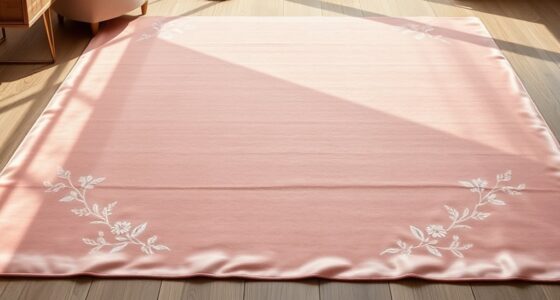 elegant pink silk rugs