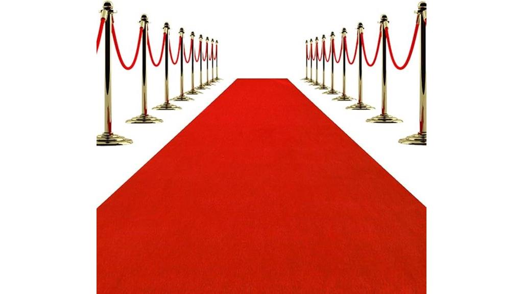 event and wedding red carpet