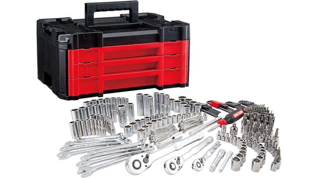 extensive 262 piece mechanic tool set