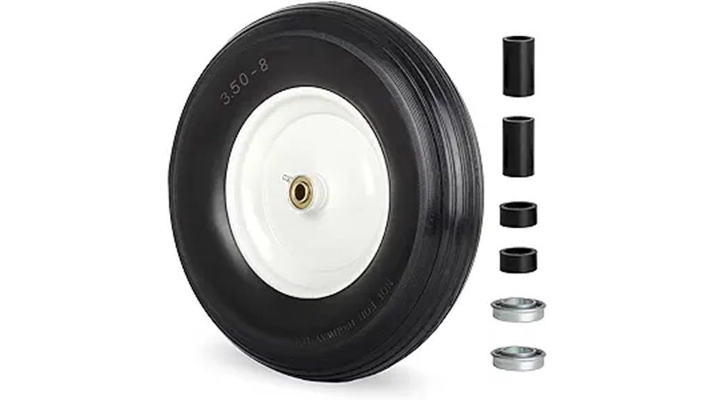 flat free wheelbarrow tire