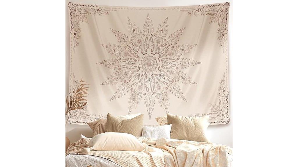 floral boho wall tapestry