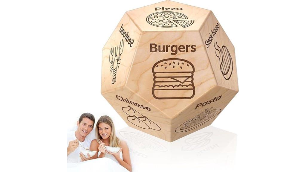 food themed dice gifts