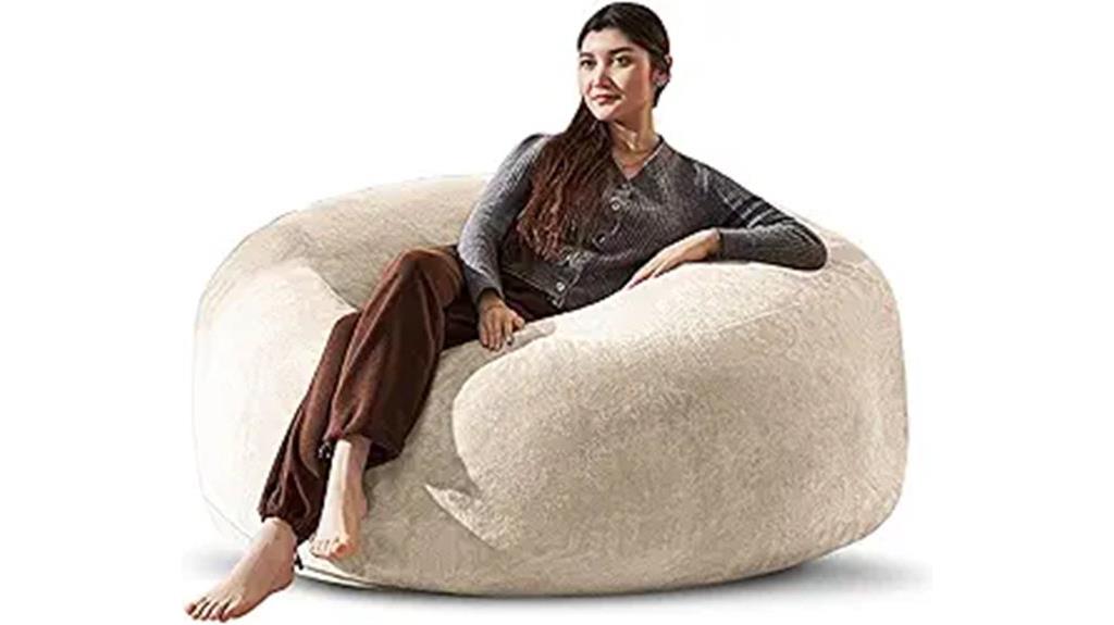 four foot memory foam beanbag