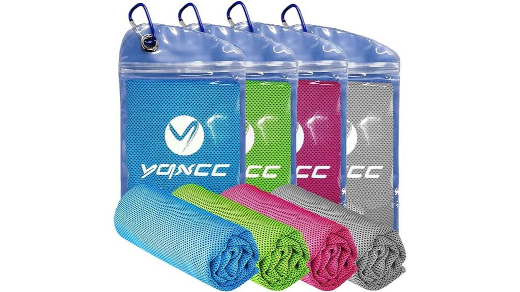 four pack cooling towels