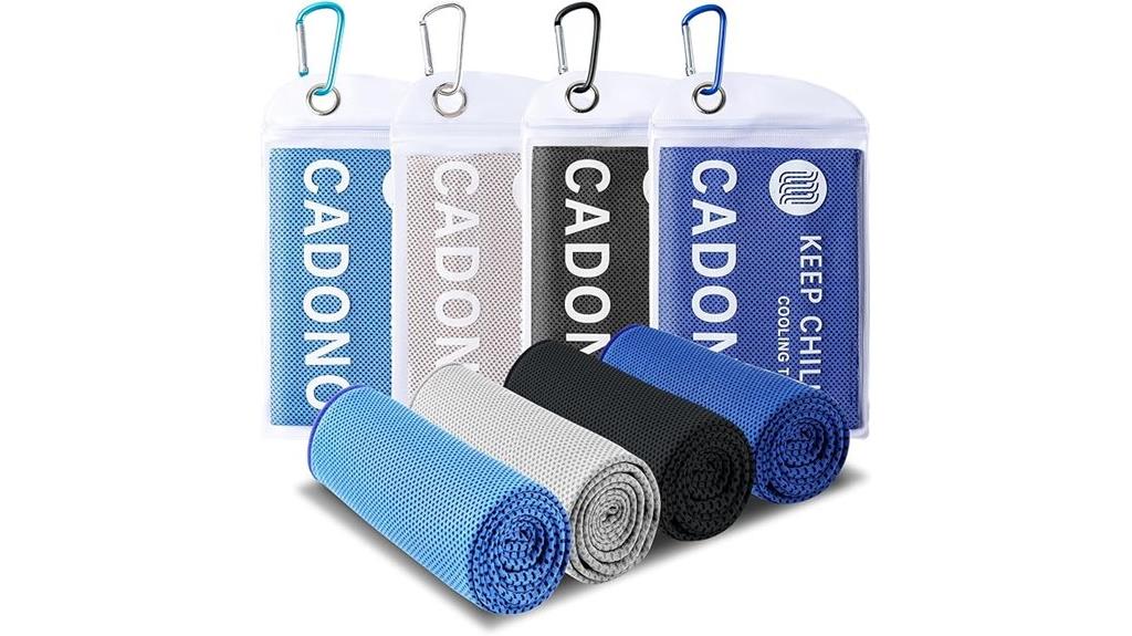 four pack cooling towels