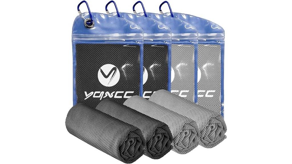 four pack cooling towels