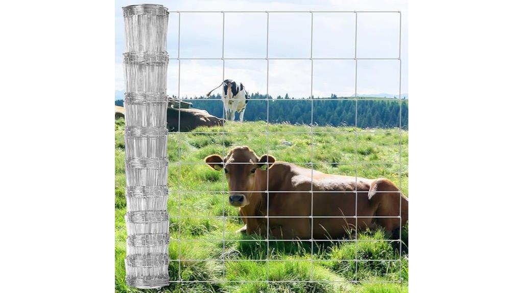galvanized 4ft livestock fence