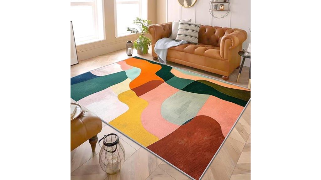 geometric boho rug design
