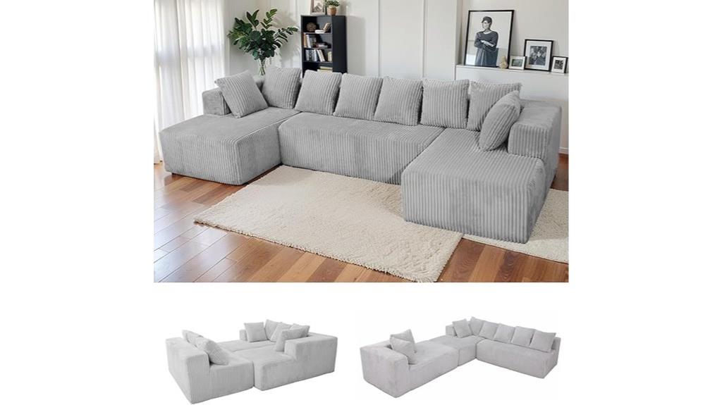 gray sectional sofa with chaise
