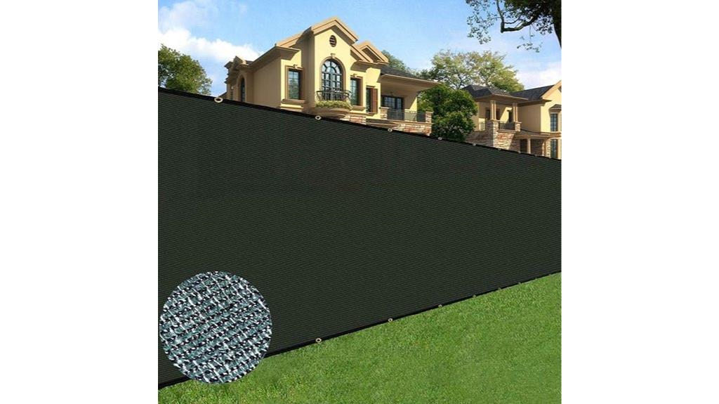 green privacy fence mesh