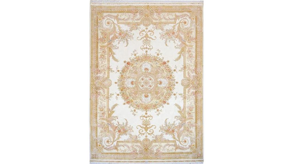 handmade silk carpet rug