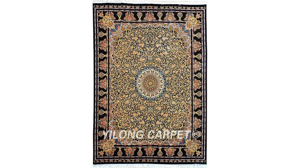 handmade silk rug 8 2x11 48ft